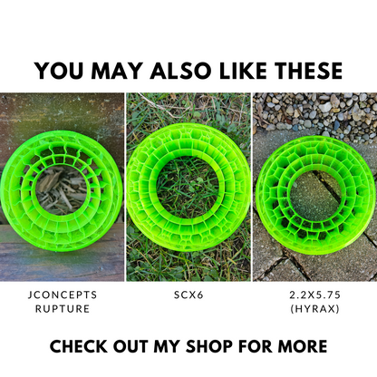 3D Printed Tire Foam Insert for RC Crawlers, similar items like JConcepts Rupture and SCX6