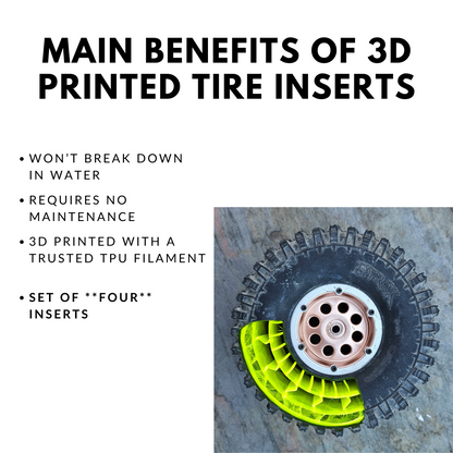 SCX6 3D Printed Tire Foam Insert 1/6 scale main benefits of 3d printed tire inserts.